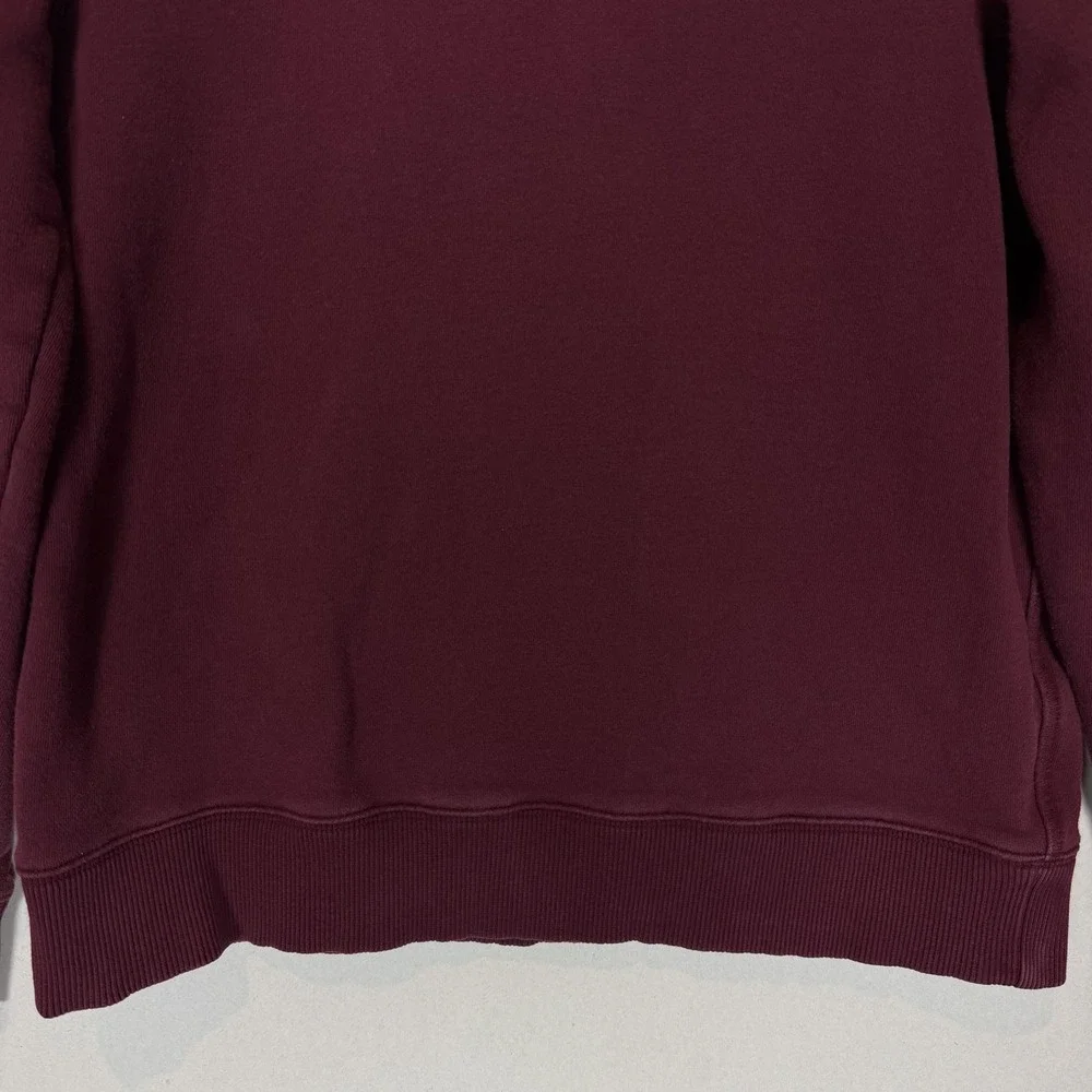 Banana Republic Sweatshirt Mens Medium Red Fleece Pullover Crewneck Long Sleeve